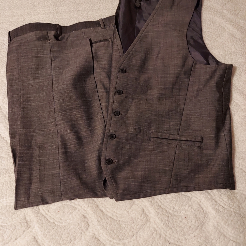 INC International Concepts Gray Suit Vest and Pants